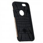 Wholesale iPhone 7 Plus Pixel Armor Hybrid Kickstand Case (Black)